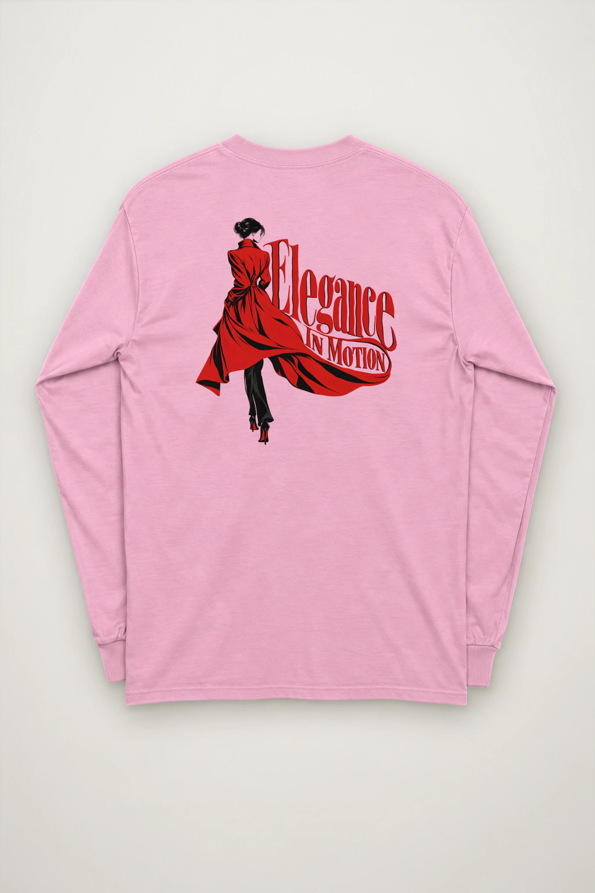 "Crimson Coat Study" Unisex Longsleeve T-shirt