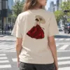 "Crimson Hanbok" Heavyweight Unisex Crewneck T-shirt | Gildan 5000