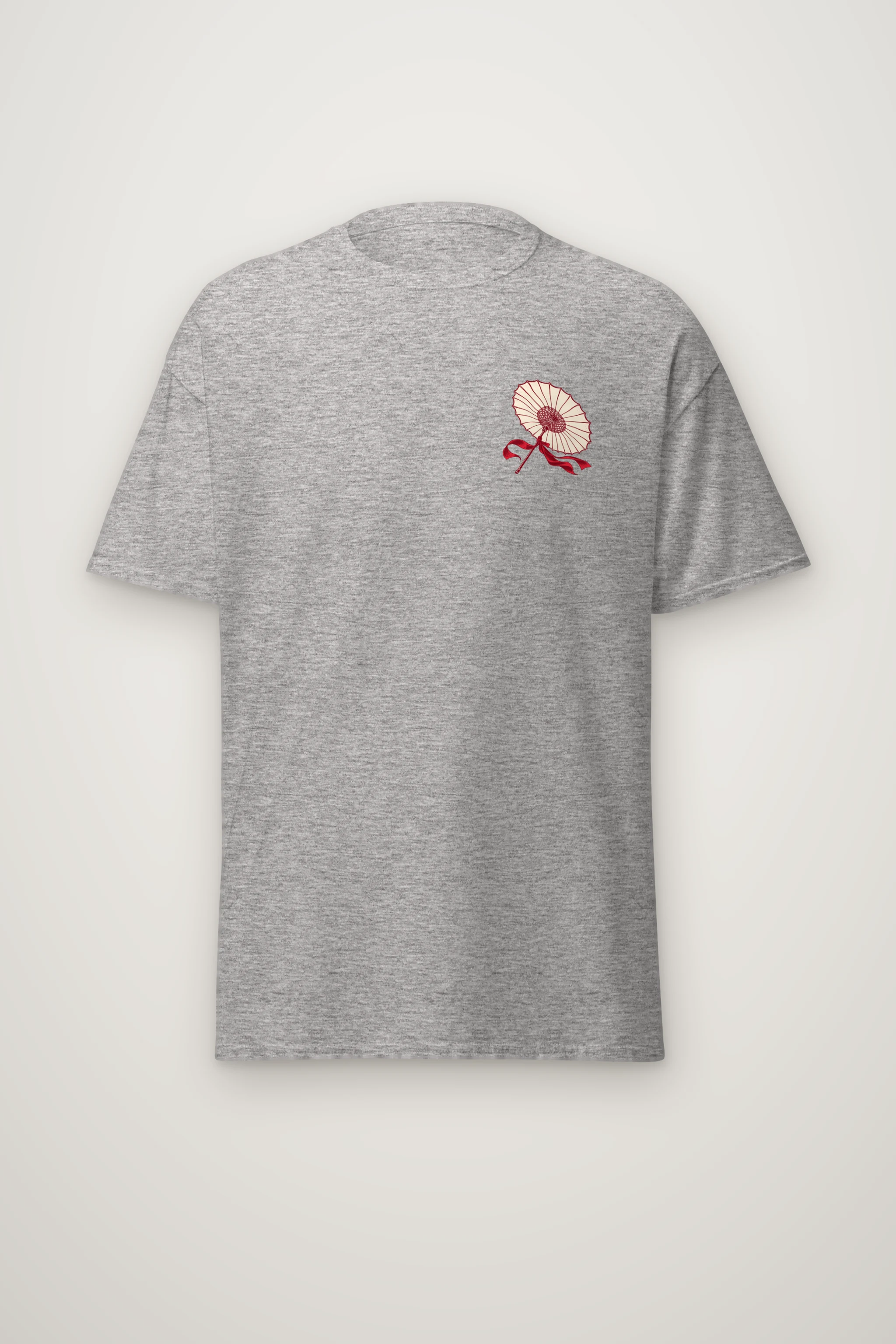 "Crimson Hanbok" Heavyweight Unisex Crewneck T-shirt