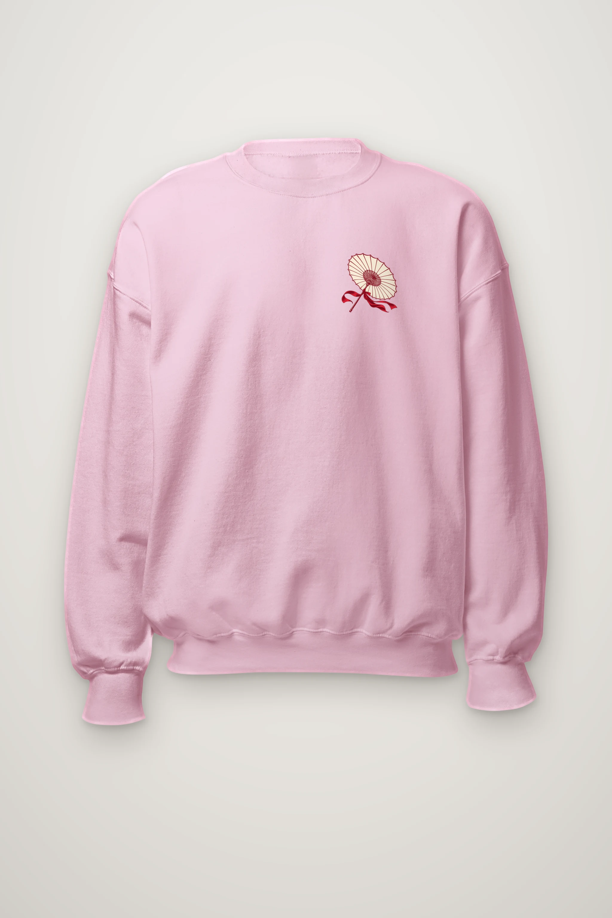 "Crimson Hanbok Moon" Heavy Blend Unisex Crewneck Sweatshirt