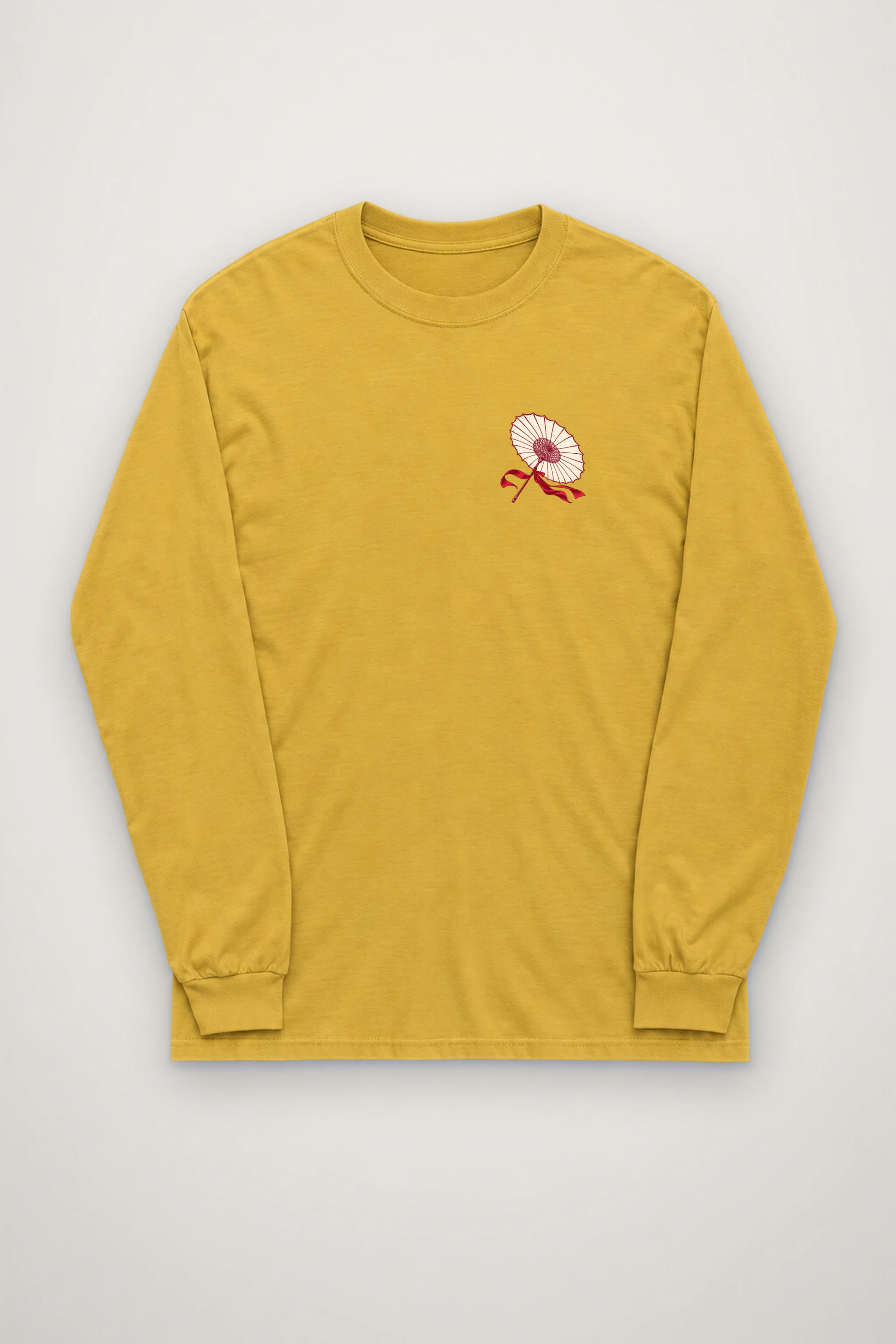 "Crimson Hanbok" Unisex Longsleeve T-shirt