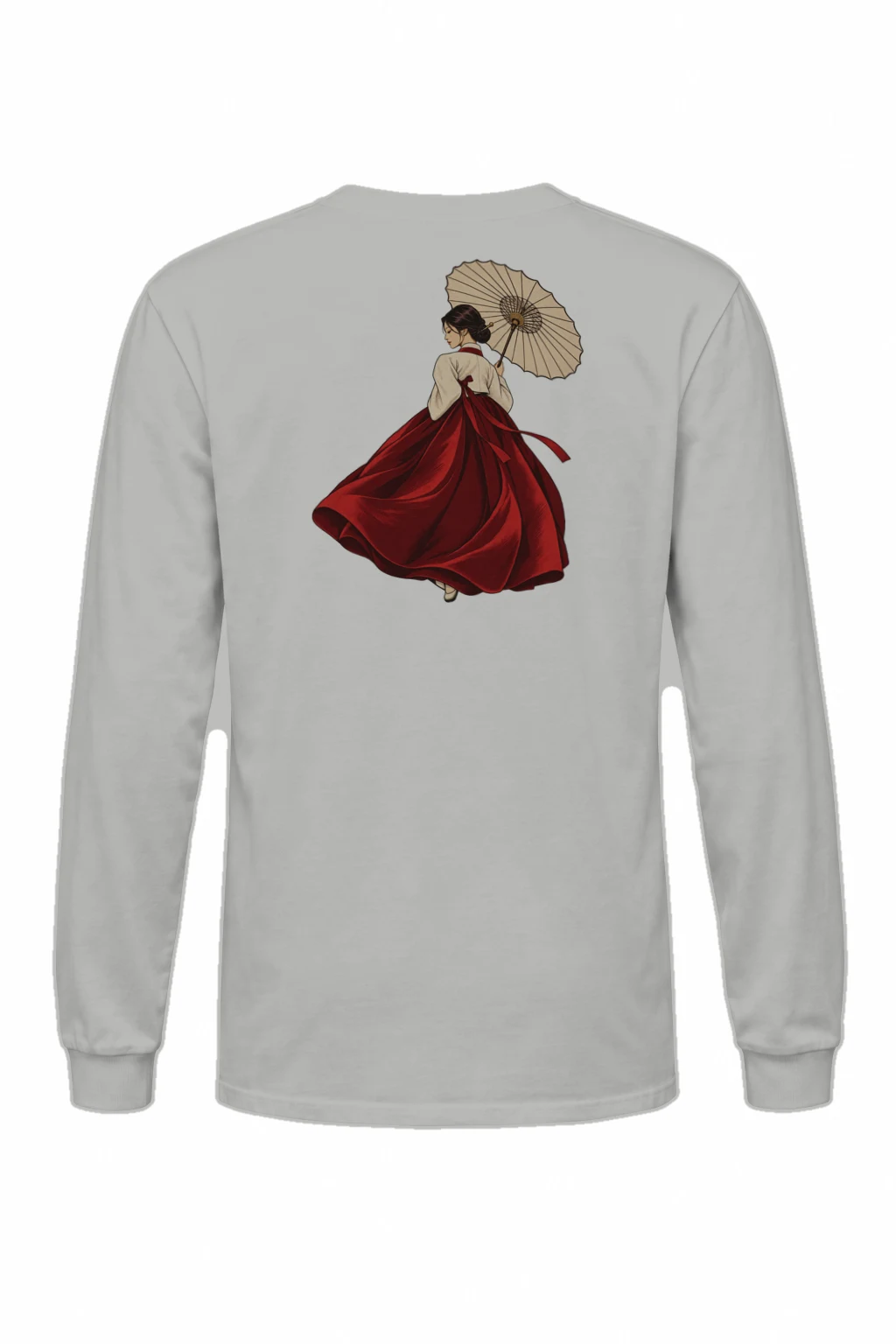"Crimson Hanbok" Unisex Longsleeve T-shirt | Gildan 2400