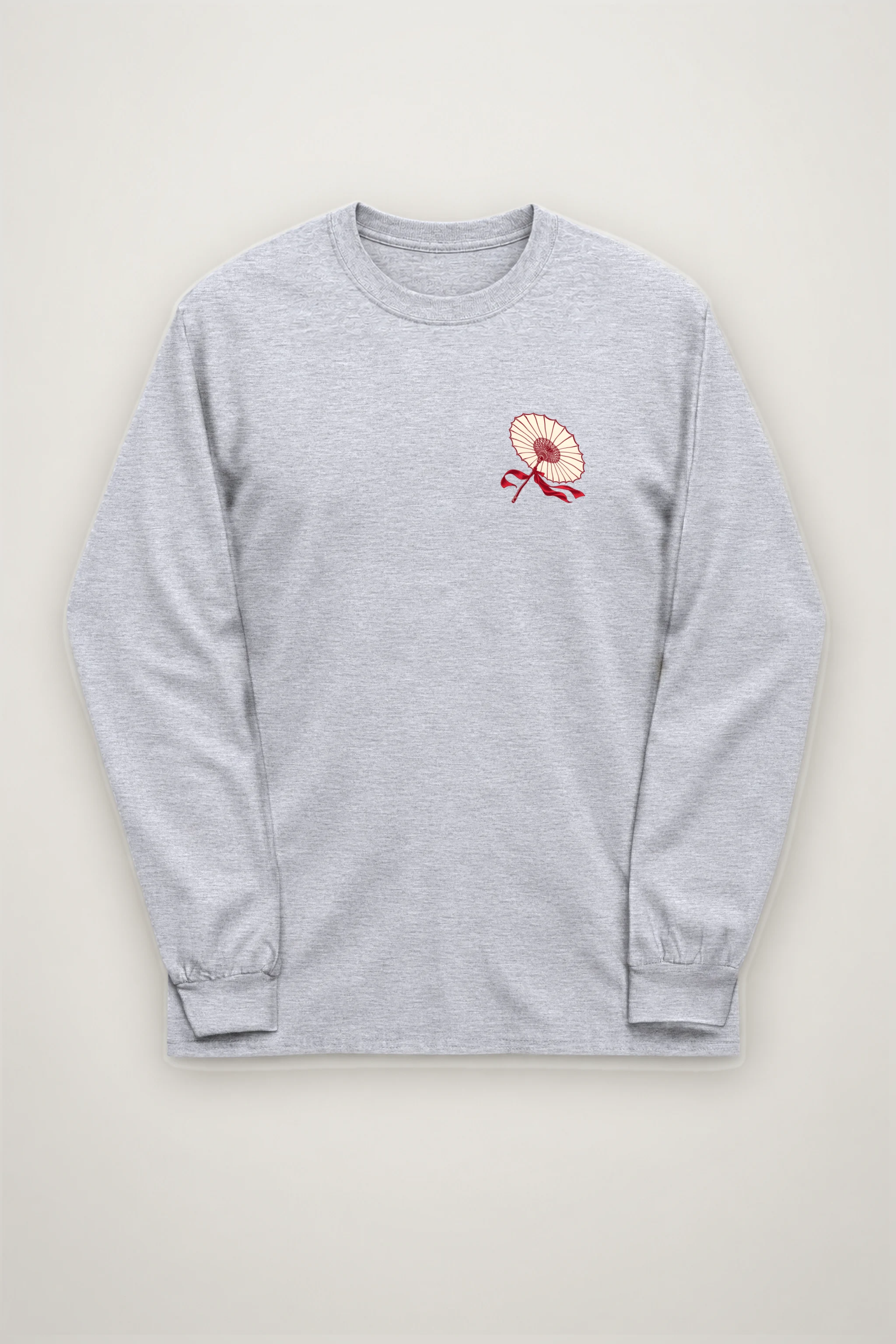 "Crimson Hanbok" Unisex Longsleeve T-shirt