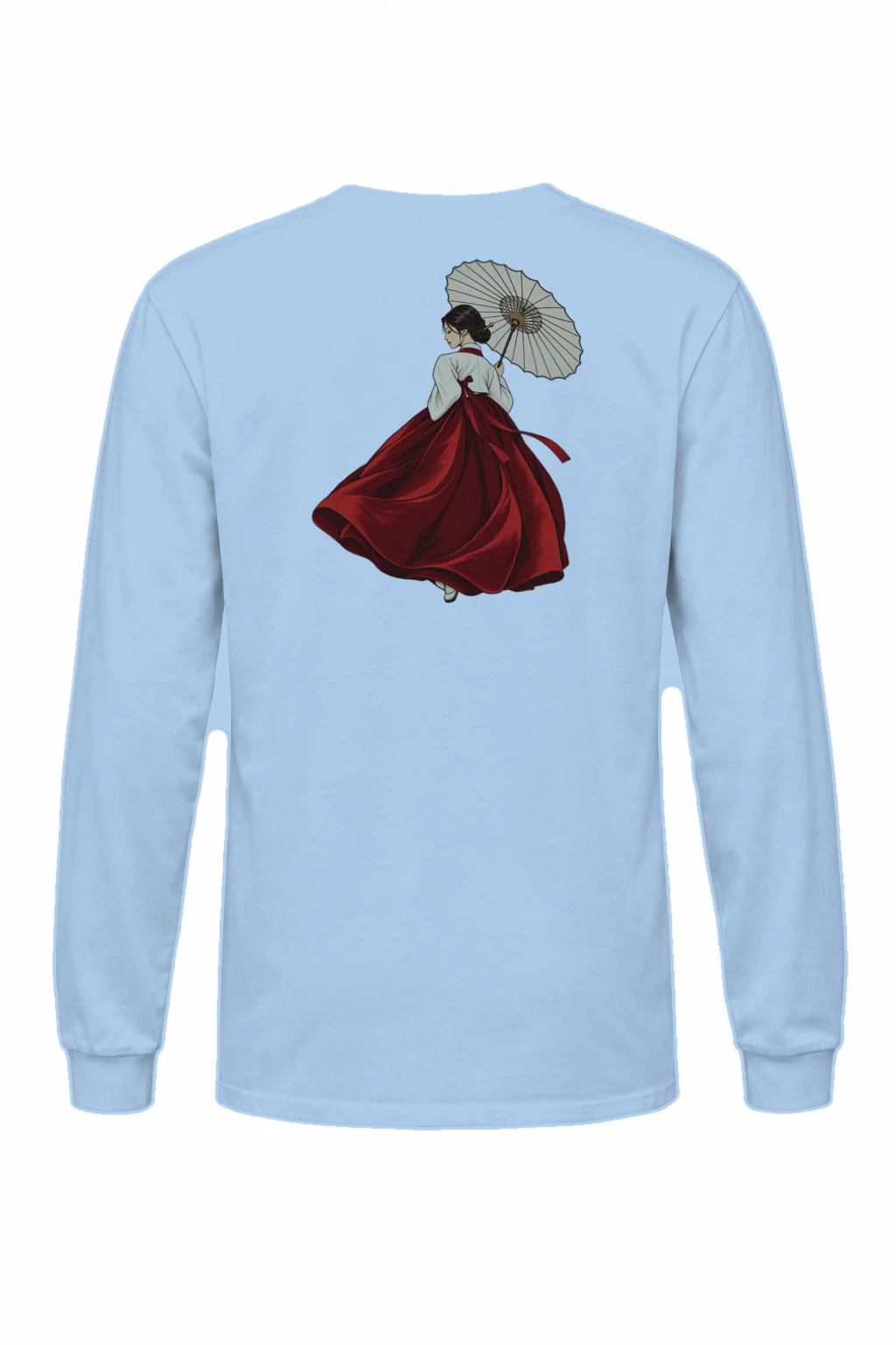 "Crimson Hanbok" Unisex Longsleeve T-shirt | Gildan 2400