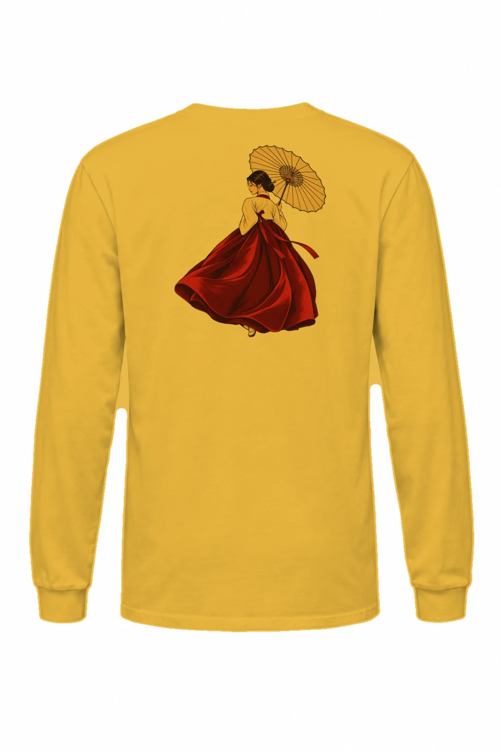 "Crimson Hanbok" Unisex Longsleeve T-shirt | Gildan 2400