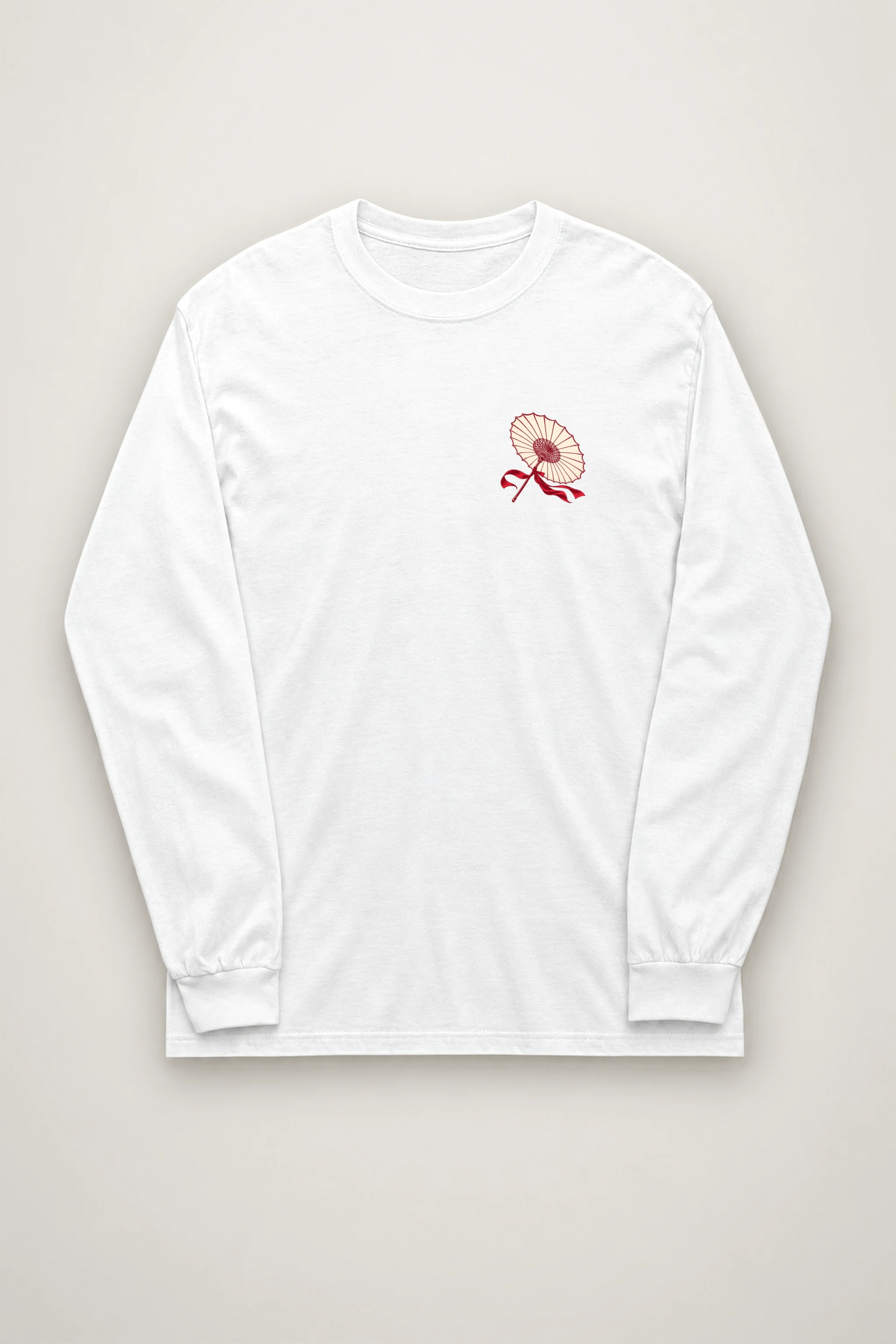 "Crimson Hanbok" Unisex Longsleeve T-shirt