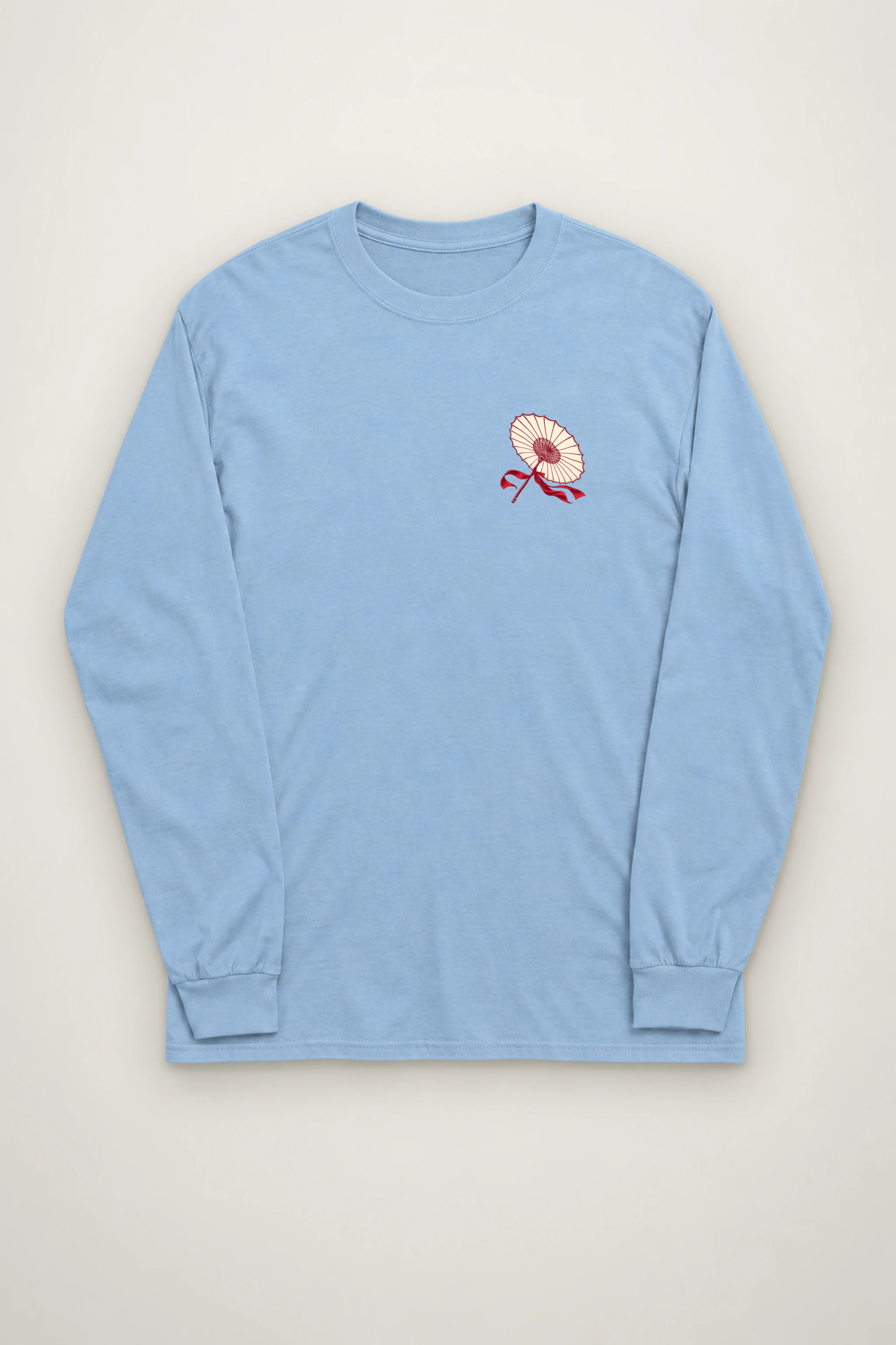 "Crimson Hanbok" Unisex Longsleeve T-shirt