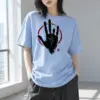 "Crimson Handprint Circle" Heavyweight Unisex Crewneck T-shirt | Gildan 5000
