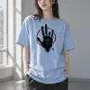 "Crimson Handprint" Heavyweight Unisex Crewneck T-shirt | Gildan 5000