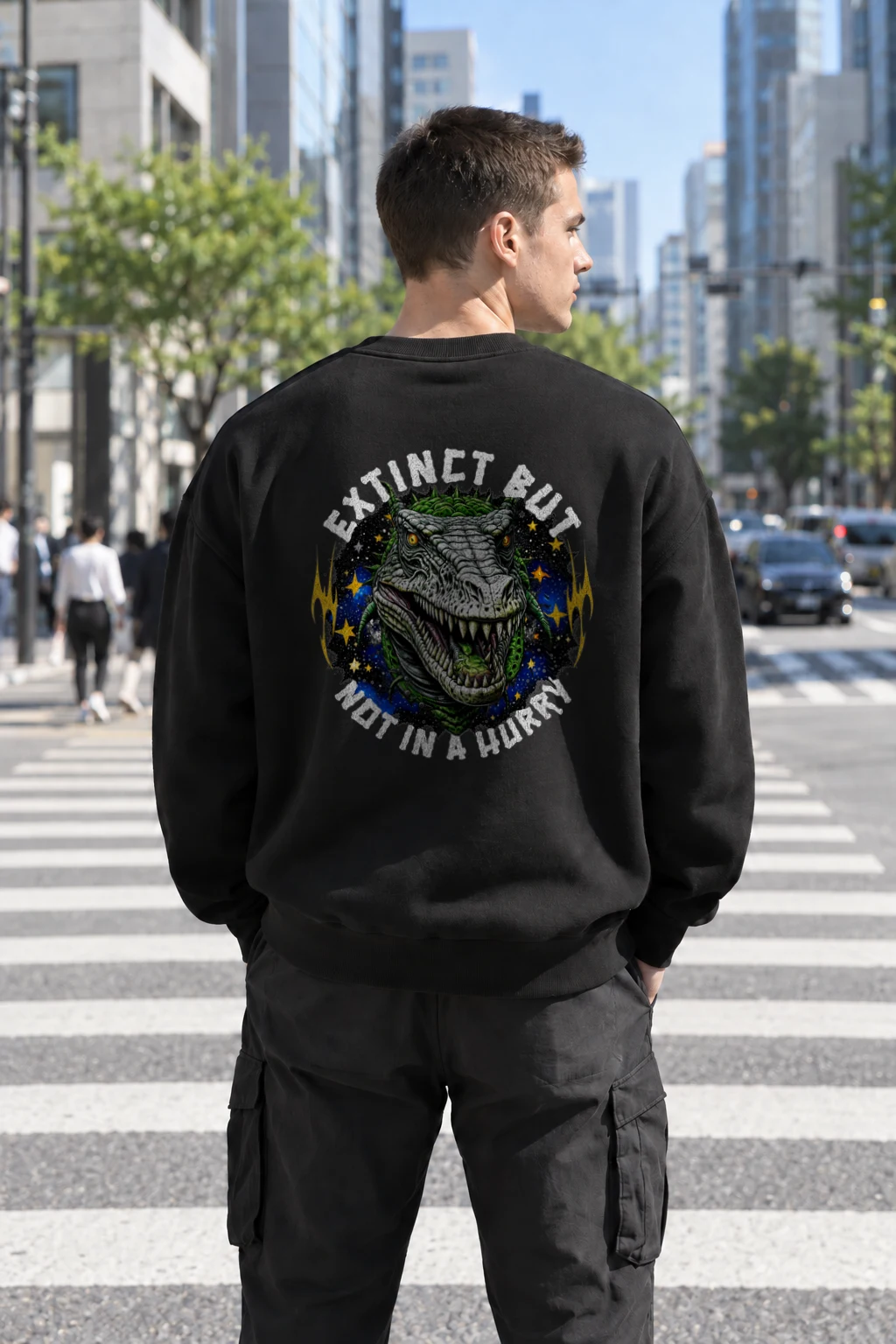 "Crocodile Birthday Wish" Heavy Blend Unisex Crewneck Sweatshirt | Gildan 18000