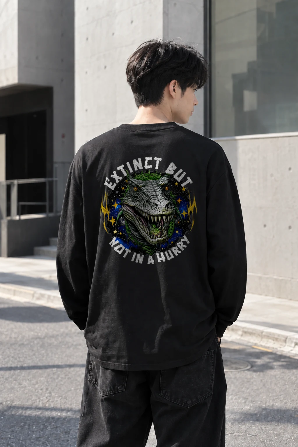 "Crocodile Birthday Wish" Unisex Longsleeve T-shirt | Gildan 2400