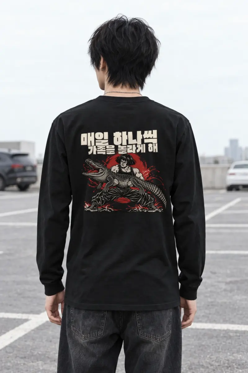 "Crocodile Grappler" Unisex Longsleeve T-shirt