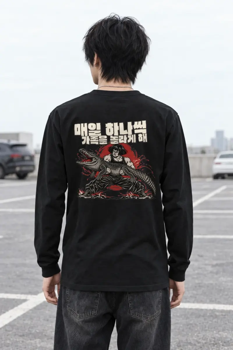 "Crocodile Grappler" Unisex Longsleeve T-shirt