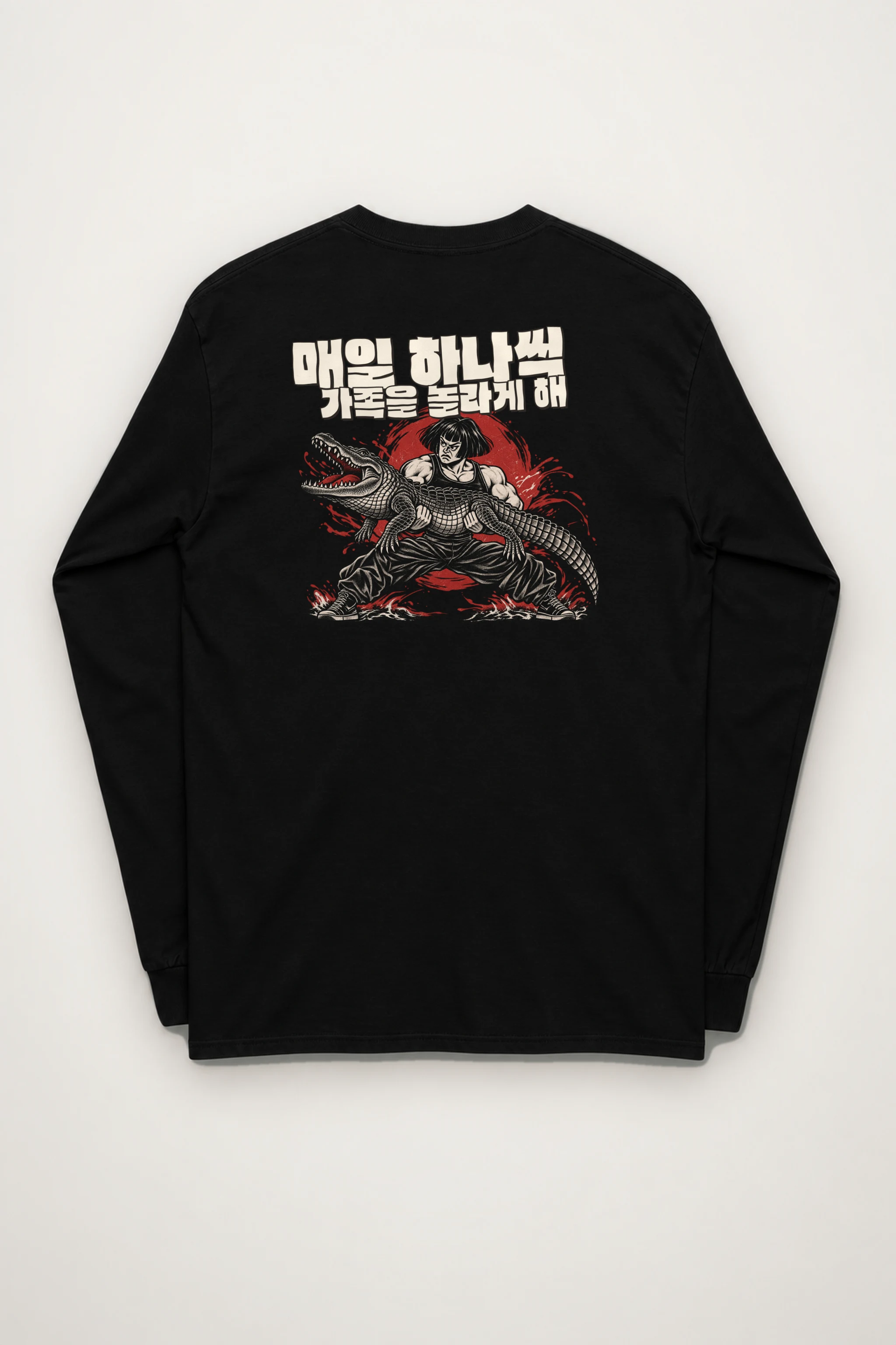 "Crocodile Grappler" Unisex Longsleeve T-shirt