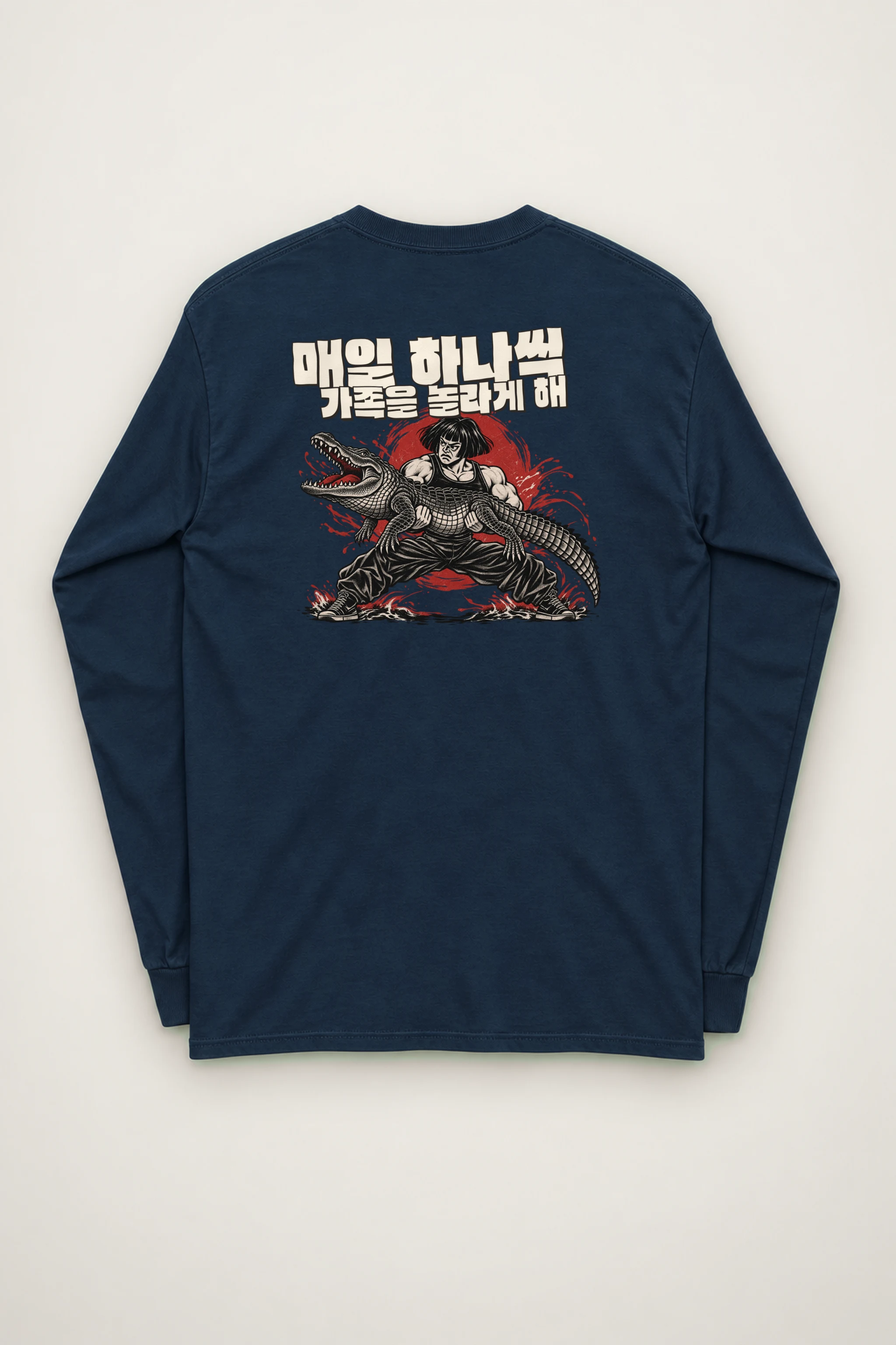 "Crocodile Grappler" Unisex Longsleeve T-shirt