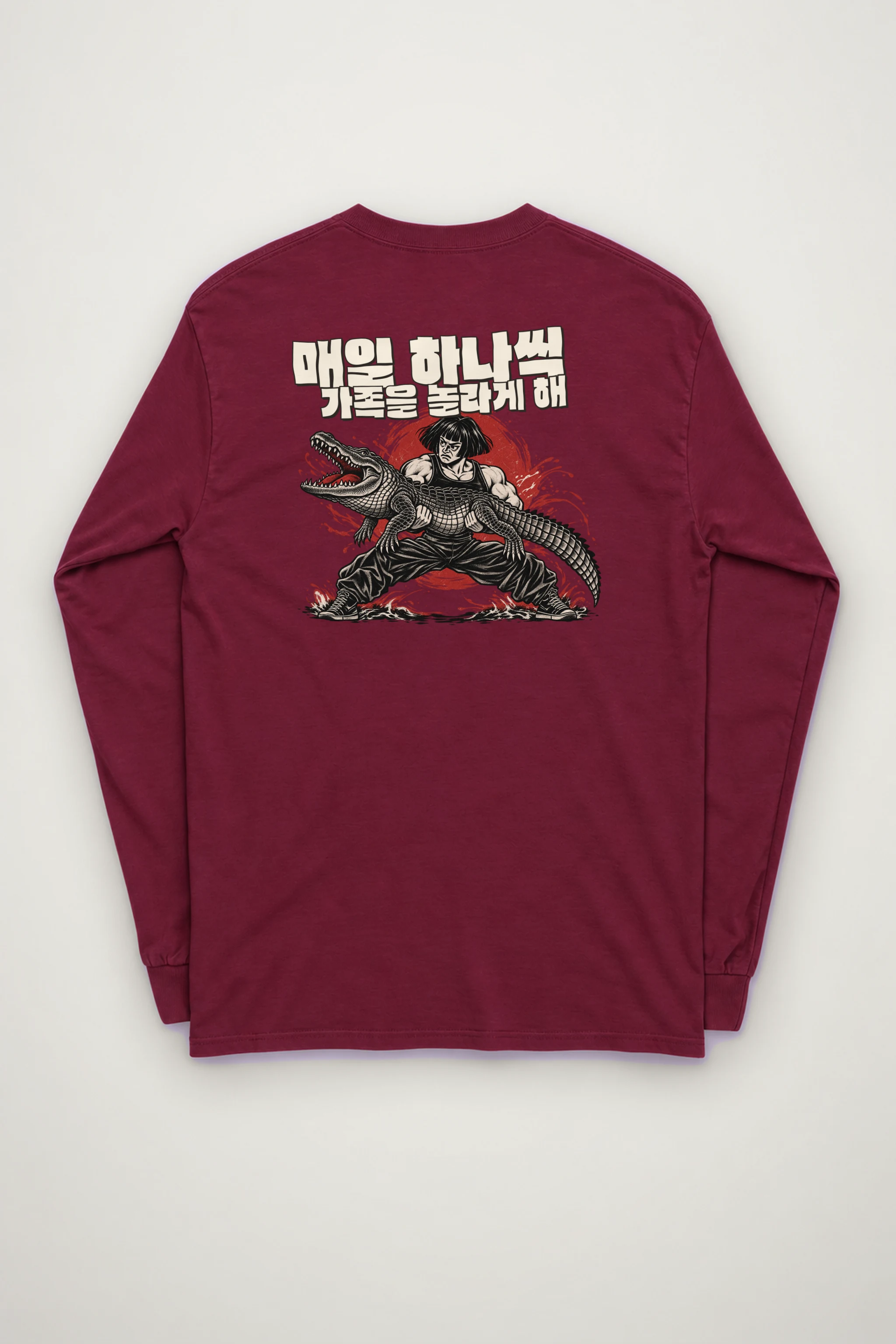 "Crocodile Grappler" Unisex Longsleeve T-shirt