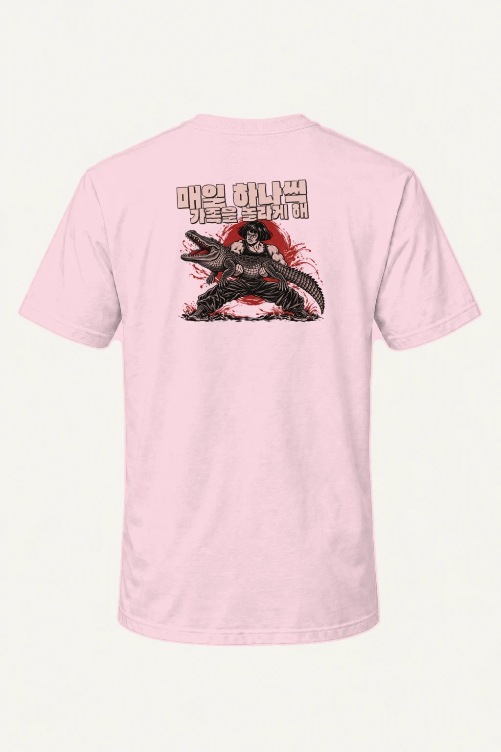 "Crocodile Scare" Heavyweight Unisex Crewneck T-shirt | Gildan 5000