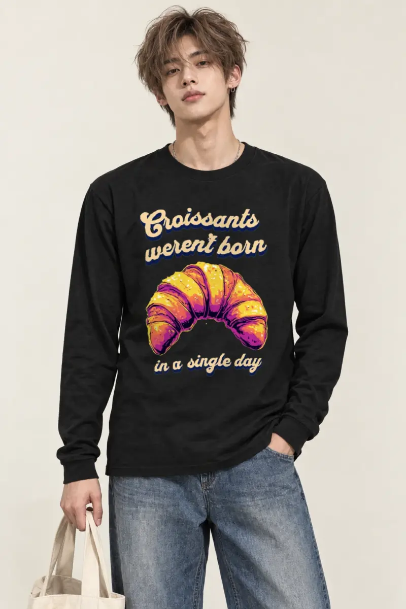 "Croissant Daydream" Unisex Longsleeve T-shirt
