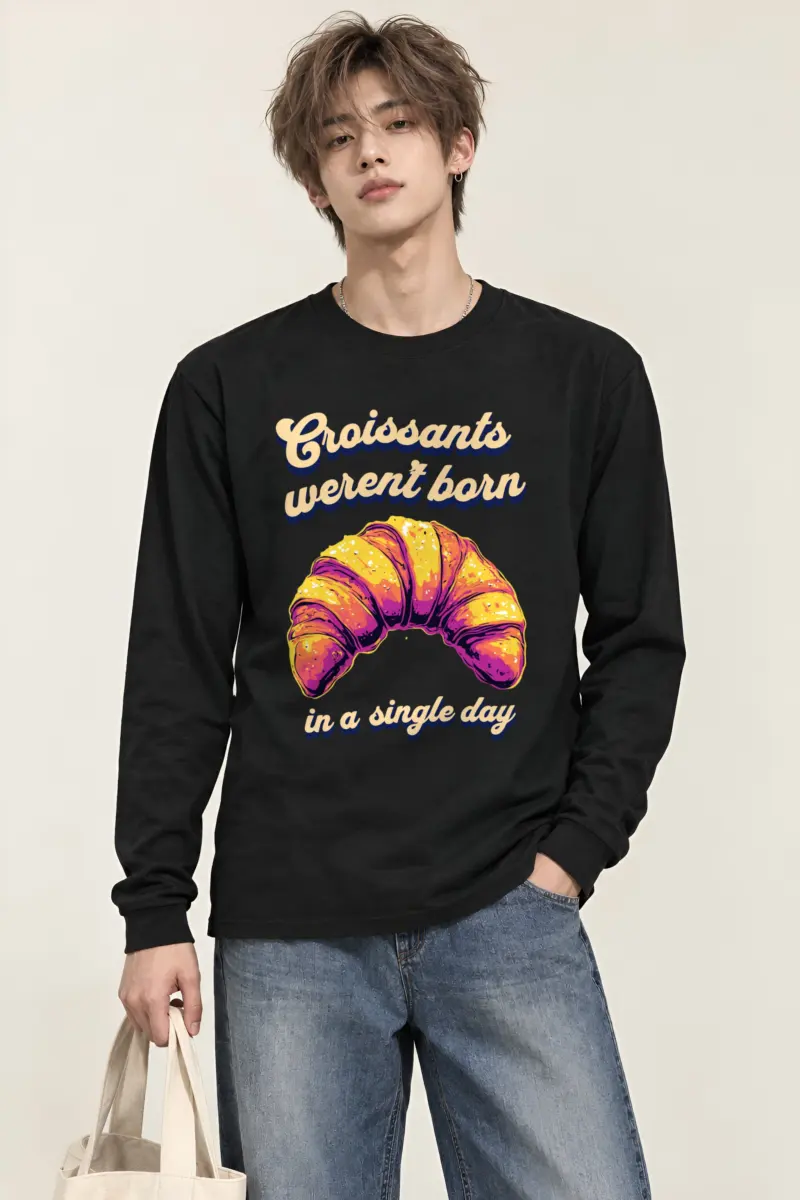 "Croissant Daydream" Unisex Longsleeve T-shirt