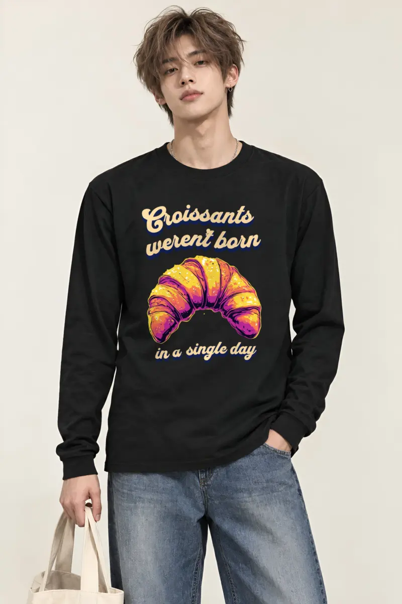 "Croissant Daydream" Unisex Longsleeve T-shirt