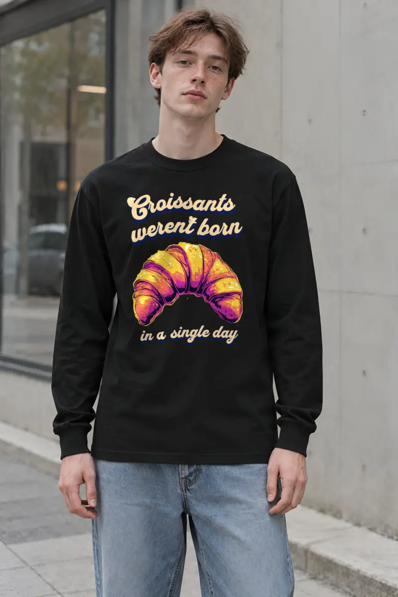 "Croissant Daydream" Unisex Longsleeve T-shirt
