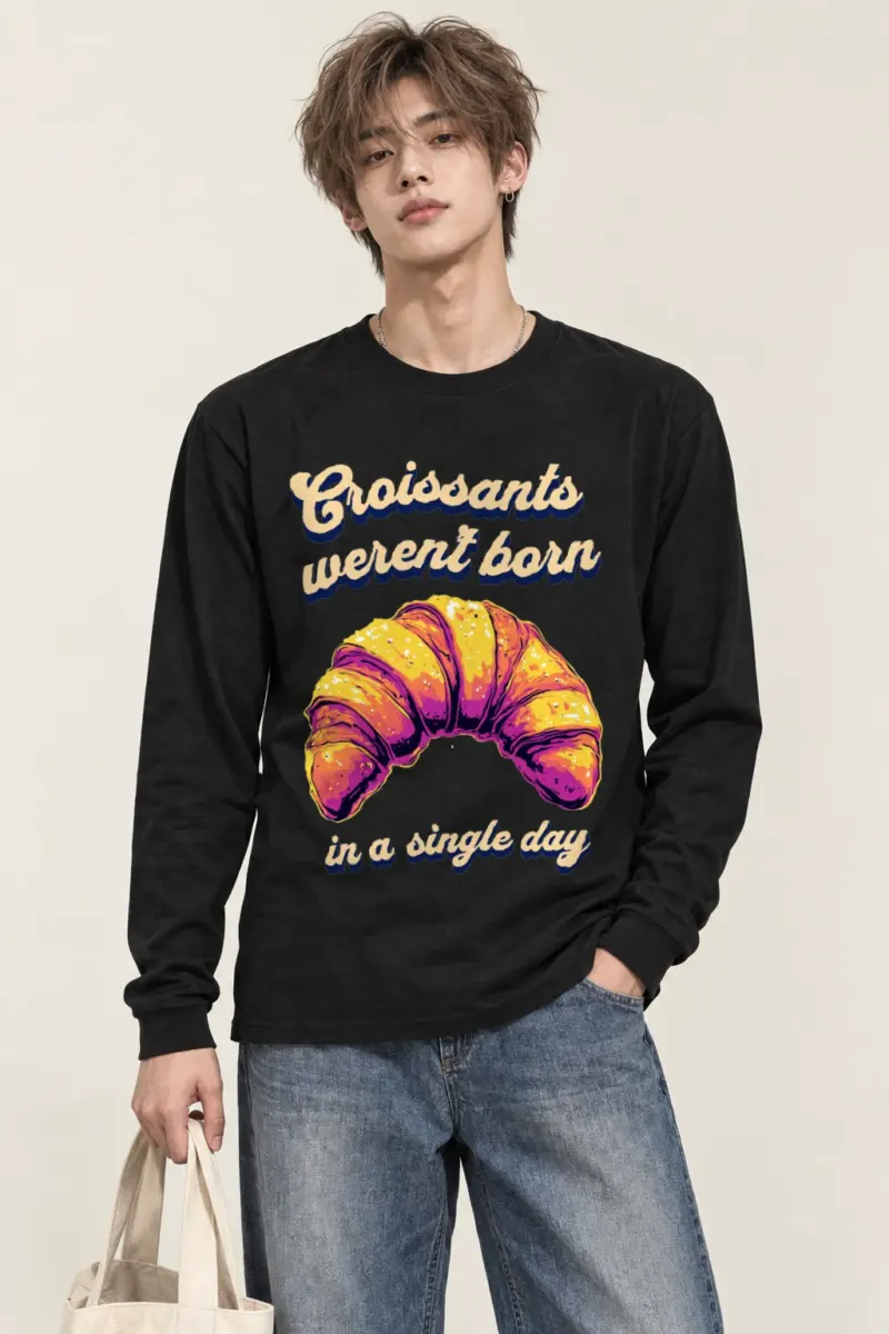 "Croissant Daydream" Unisex Longsleeve T-shirt