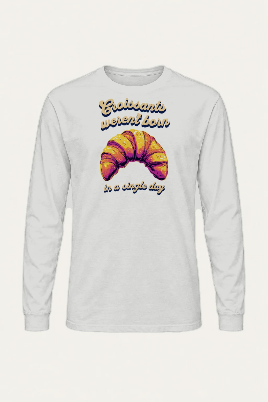 "Croissant Daydream" Unisex Longsleeve T-shirt | Gildan 2400