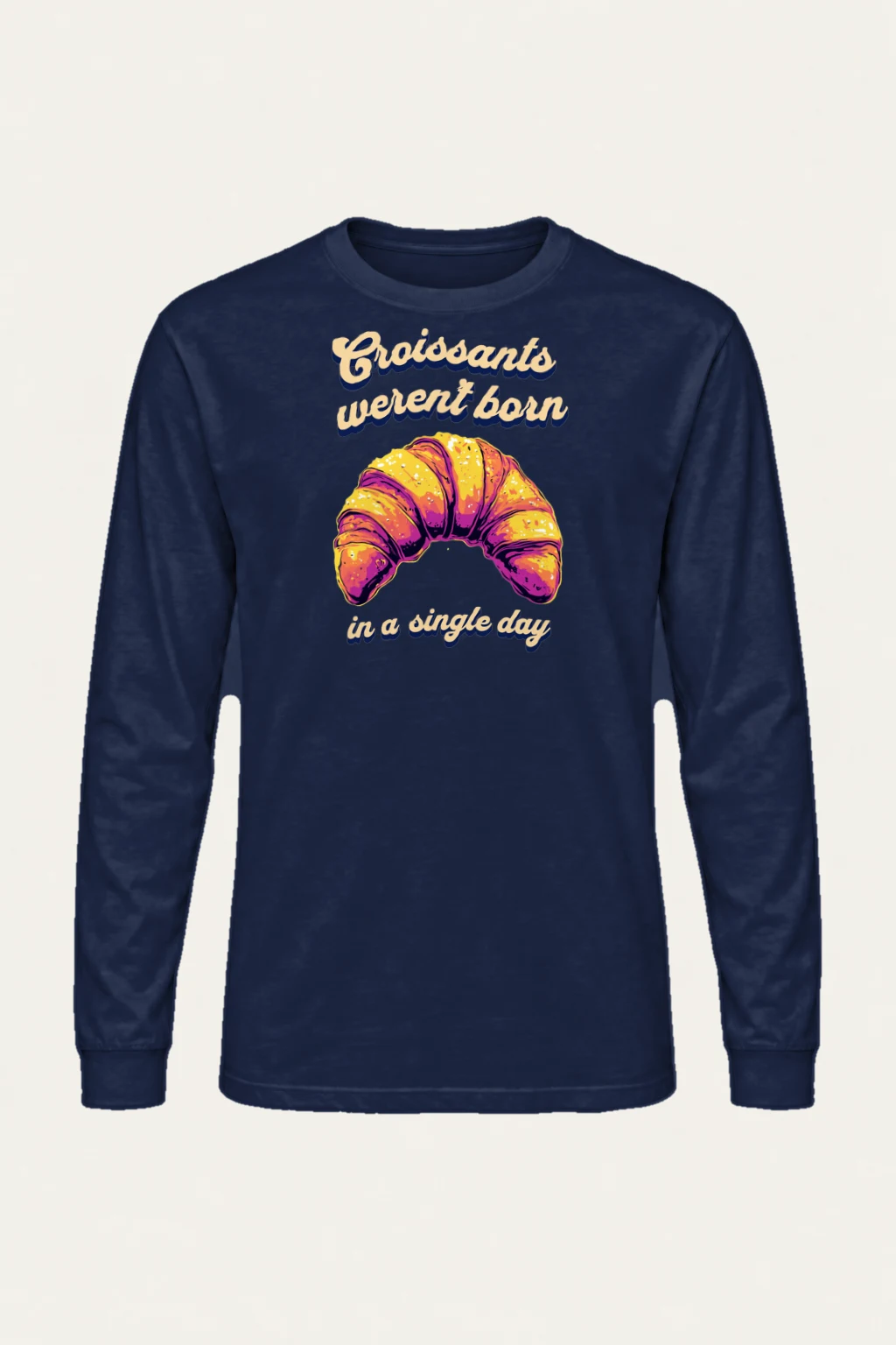 "Croissant Daydream" Unisex Longsleeve T-shirt | Gildan 2400