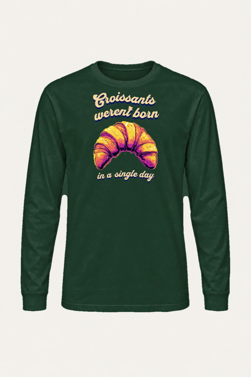 "Croissant Daydream" Unisex Longsleeve T-shirt | Gildan 2400