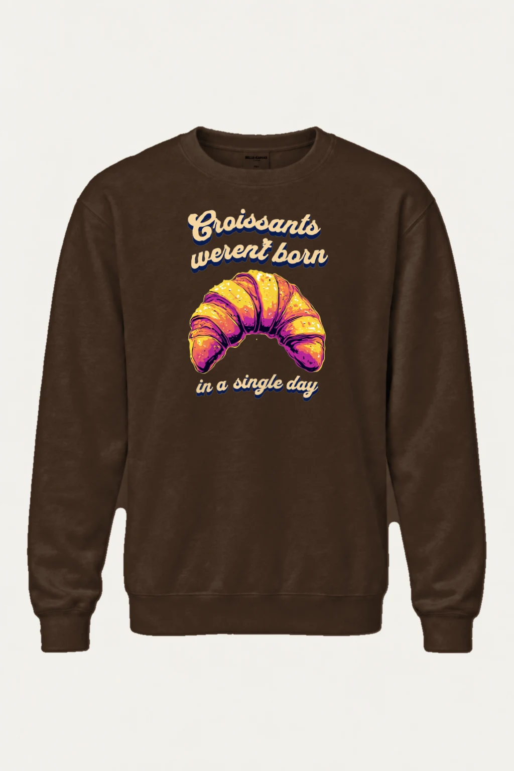 "Croissants Weren't Born" Heavy Blend Unisex Crewneck Sweatshirt | Gildan 18000