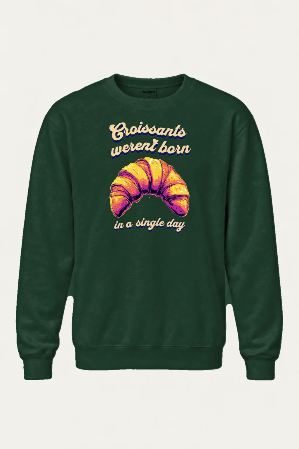 "Croissants Weren't Born" Heavy Blend Unisex Crewneck Sweatshirt | Gildan 18000