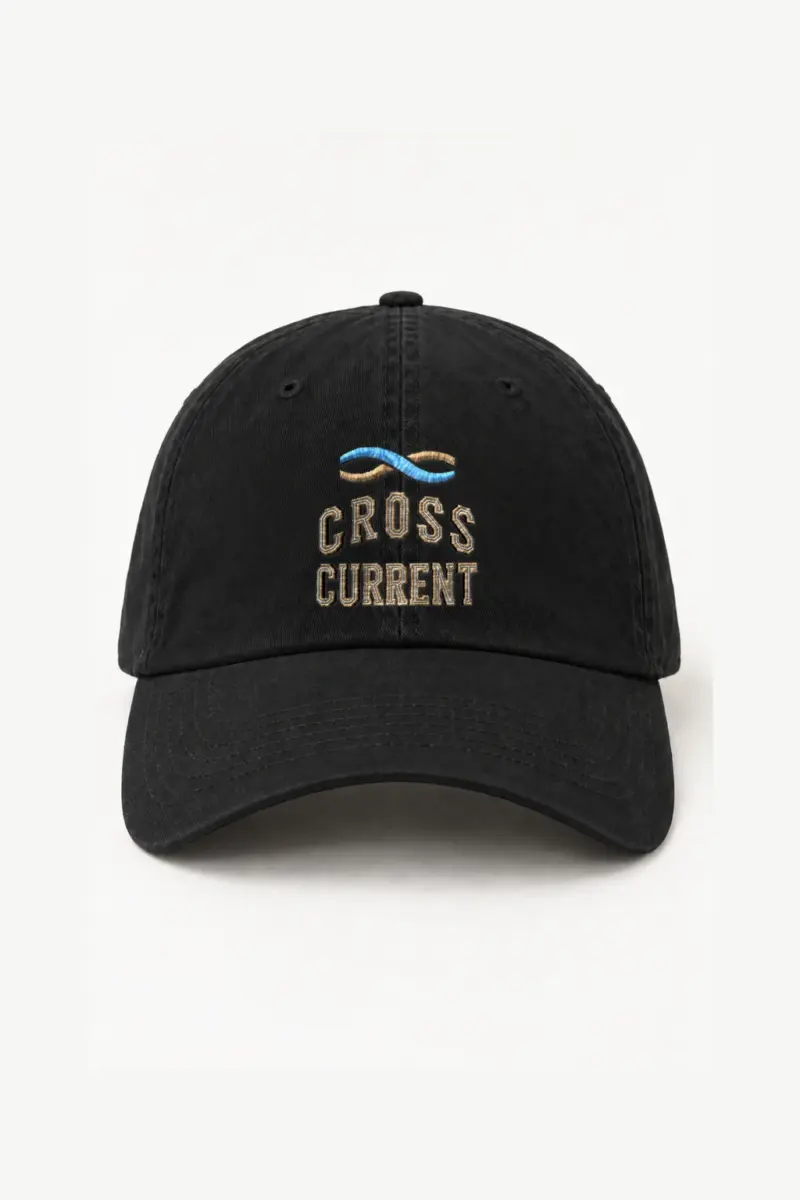 “Cross Current” Classic Dad Hat · Embroidered | Yupoong 6245CM