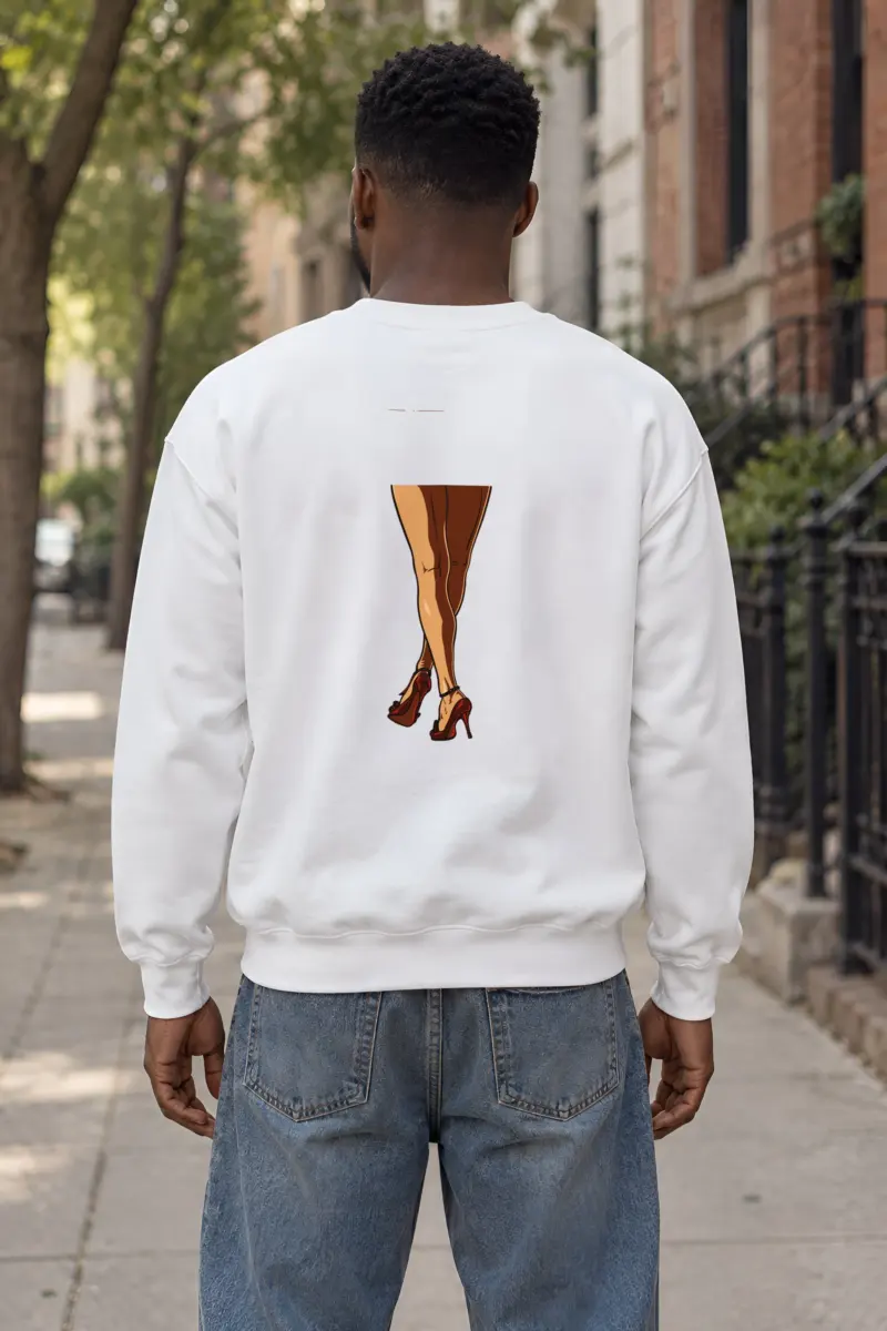 "Crossed Red Heels" Heavy Blend Unisex Crewneck Sweatshirt