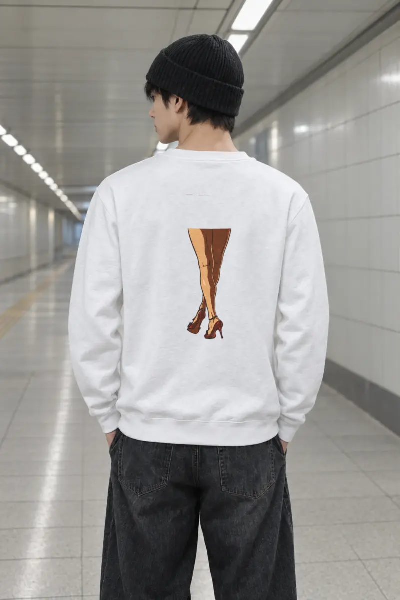 "Crossed Red Heels" Heavy Blend Unisex Crewneck Sweatshirt