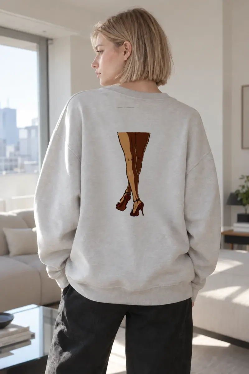 "Crossed Red Heels" Heavy Blend Unisex Crewneck Sweatshirt | Gildan 18000
