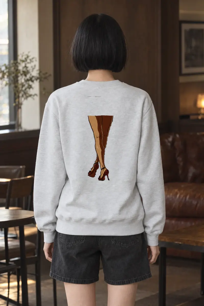 "Crossed Red Heels" Heavy Blend Unisex Crewneck Sweatshirt