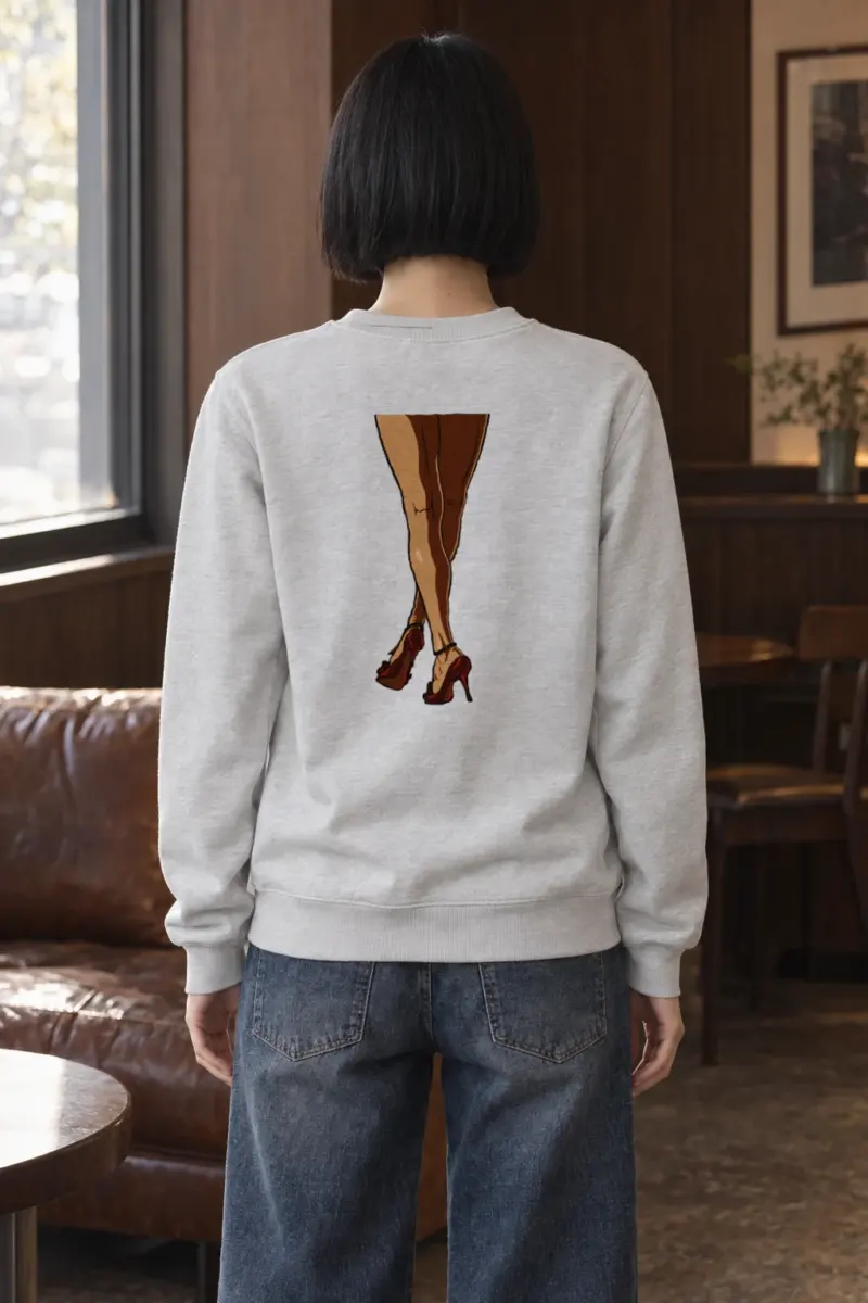 "Crossed Red Heels" Heavy Blend Unisex Crewneck Sweatshirt