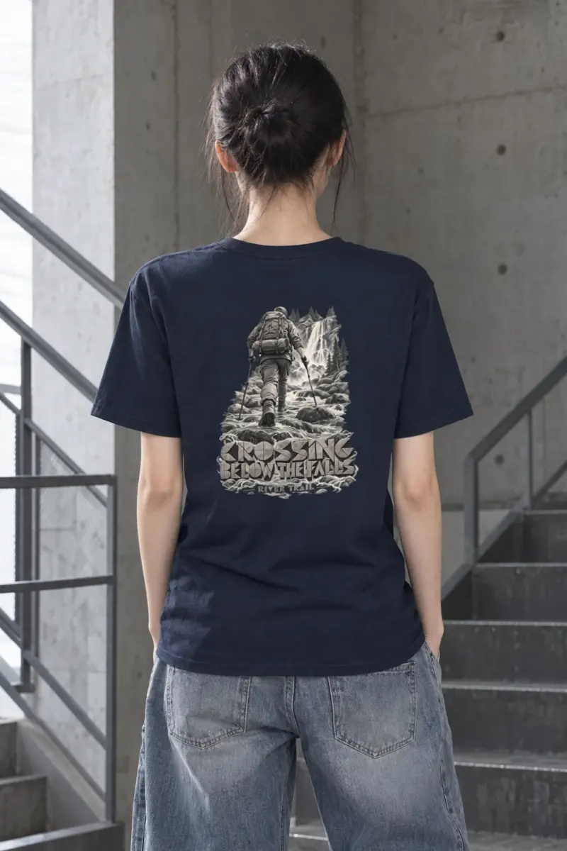 "Crossing Below the Falls" Heavyweight Unisex Crewneck T-shirt