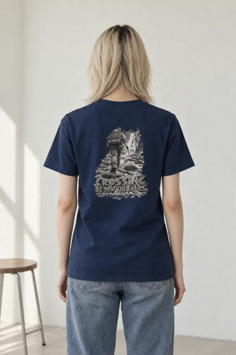 "Crossing Below the Falls" Heavyweight Unisex Crewneck T-shirt