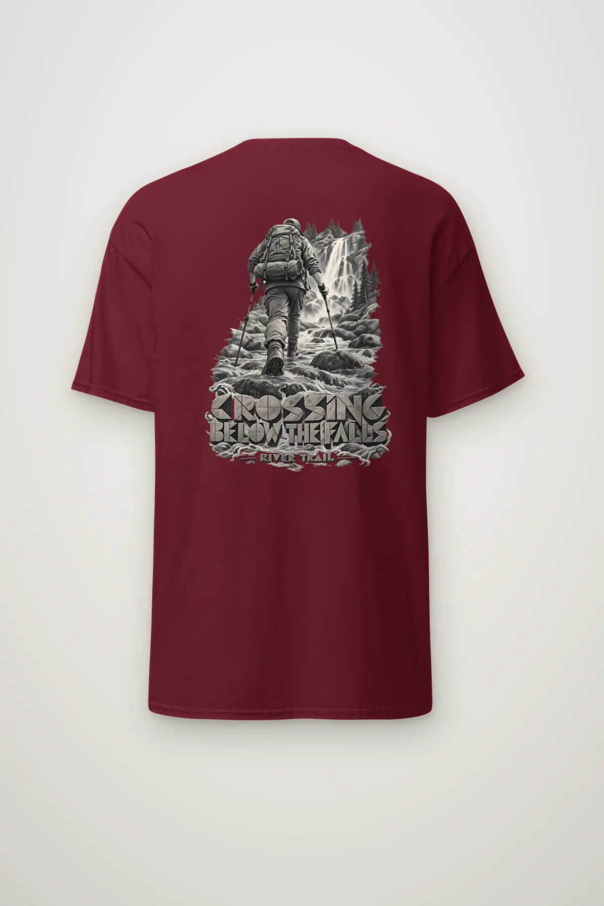"Crossing Below the Falls" Heavyweight Unisex Crewneck T-shirt