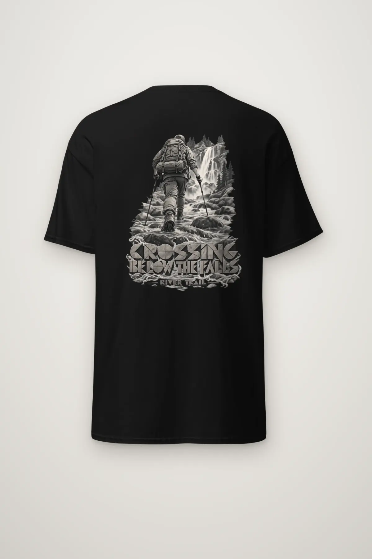 "Crossing Below the Falls" Heavyweight Unisex Crewneck T-shirt