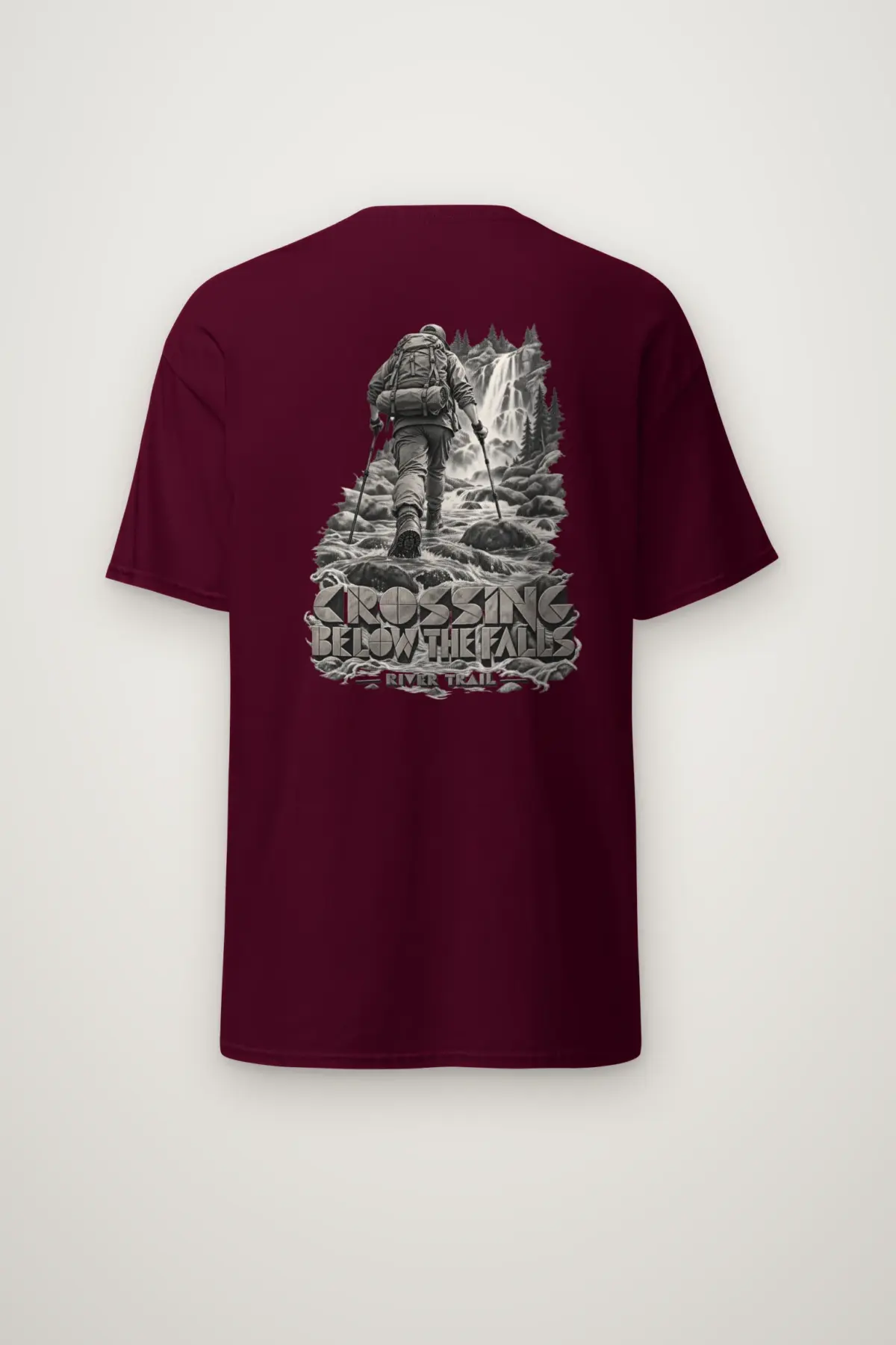 "Crossing Below the Falls" Heavyweight Unisex Crewneck T-shirt
