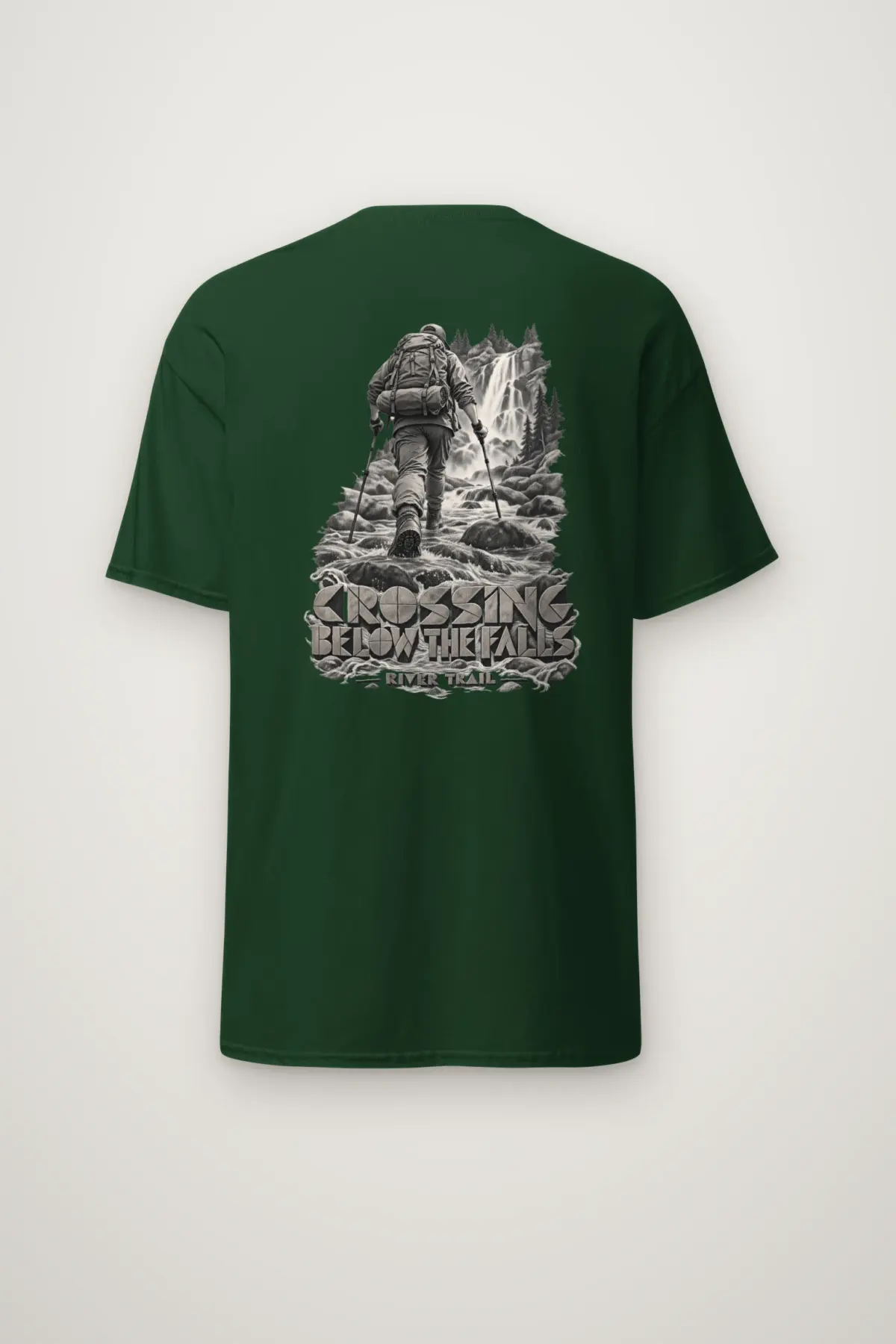 "Crossing Below the Falls" Heavyweight Unisex Crewneck T-shirt