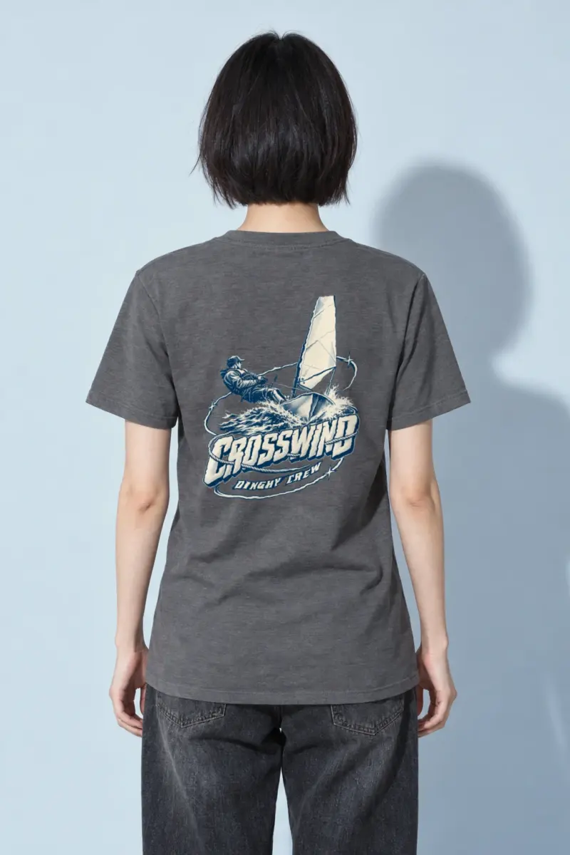 “Crosswind Dinghy Crew” Heavyweight Unisex Crewneck T-shirt