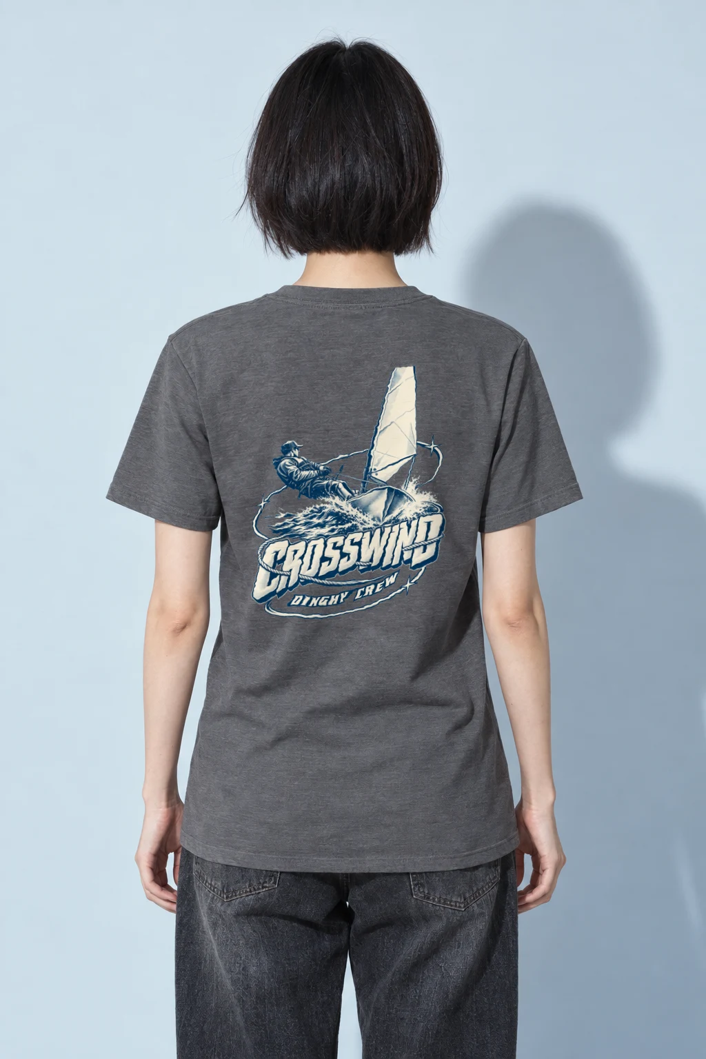 "Crosswind Dinghy Crew" Heavyweight Unisex Crewneck T-shirt