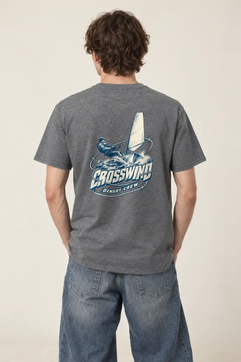"Crosswind Dinghy Crew" Heavyweight Unisex Crewneck T-shirt