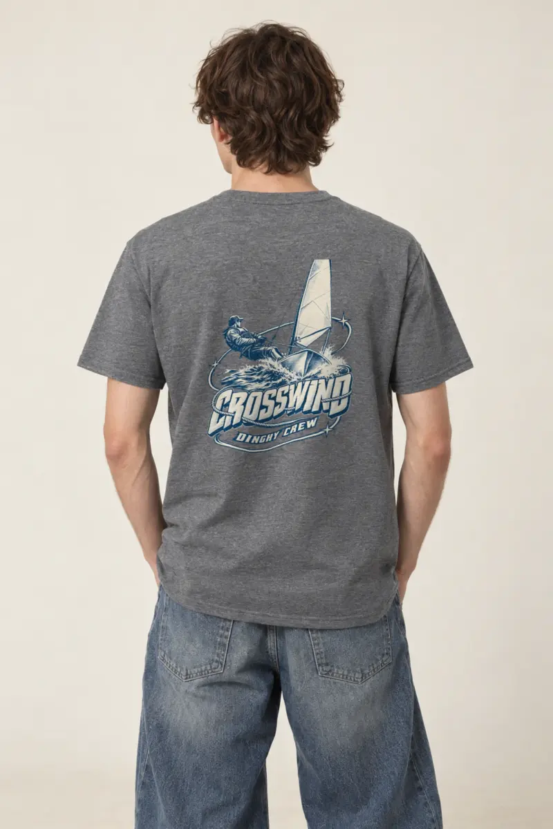 "Crosswind Dinghy Crew" Heavyweight Unisex Crewneck T-shirt