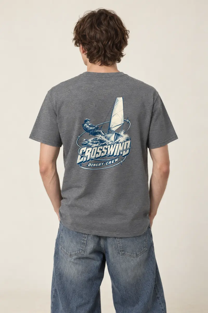 "Crosswind Dinghy Crew" Heavyweight Unisex Crewneck T-shirt