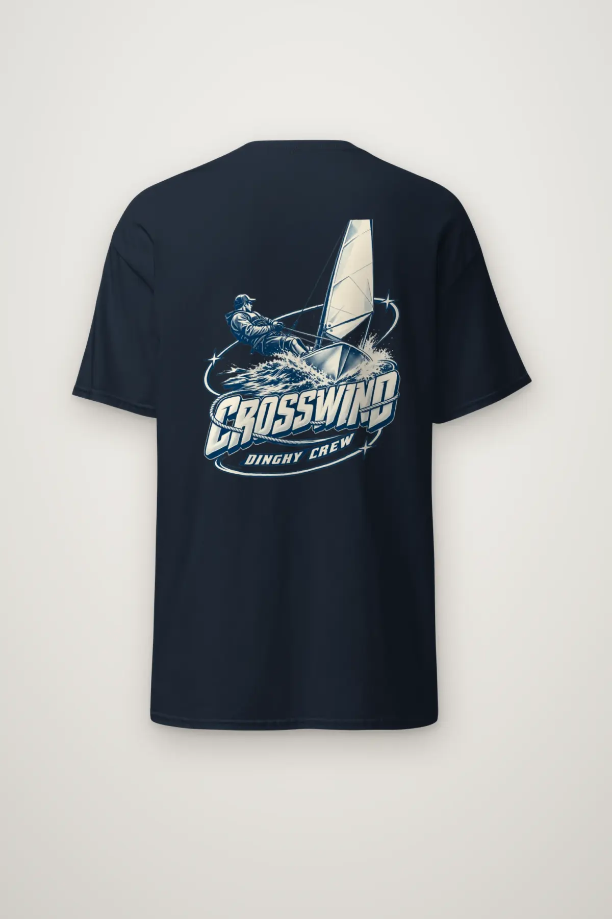 "Crosswind Dinghy Crew" Heavyweight Unisex Crewneck T-shirt