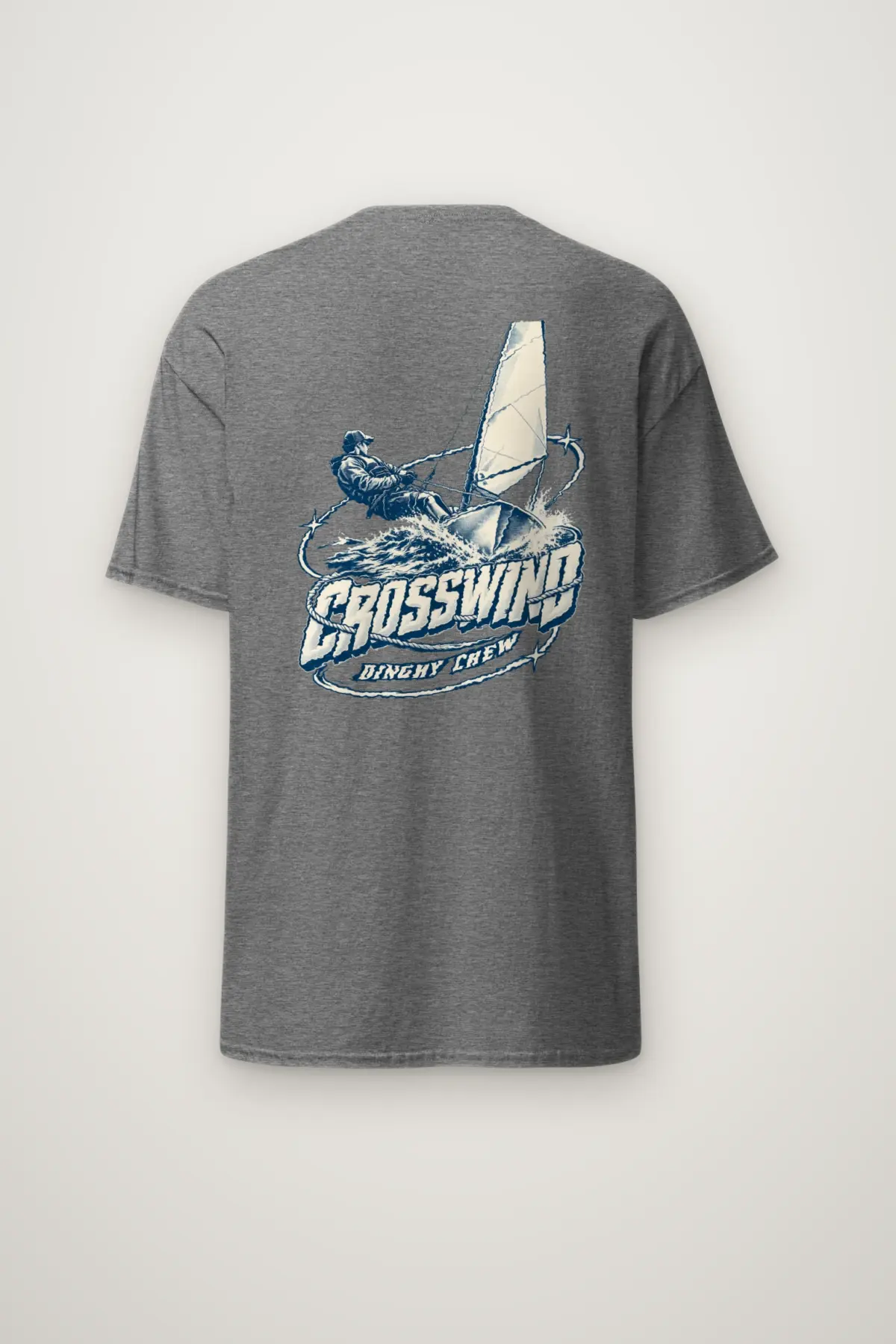 "Crosswind Dinghy Crew" Heavyweight Unisex Crewneck T-shirt